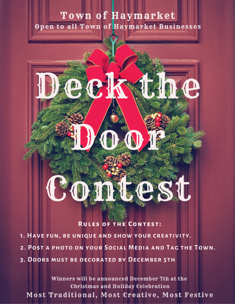 Deck the Door Decorating Contest 2019 | Town of Haymarket Virginia